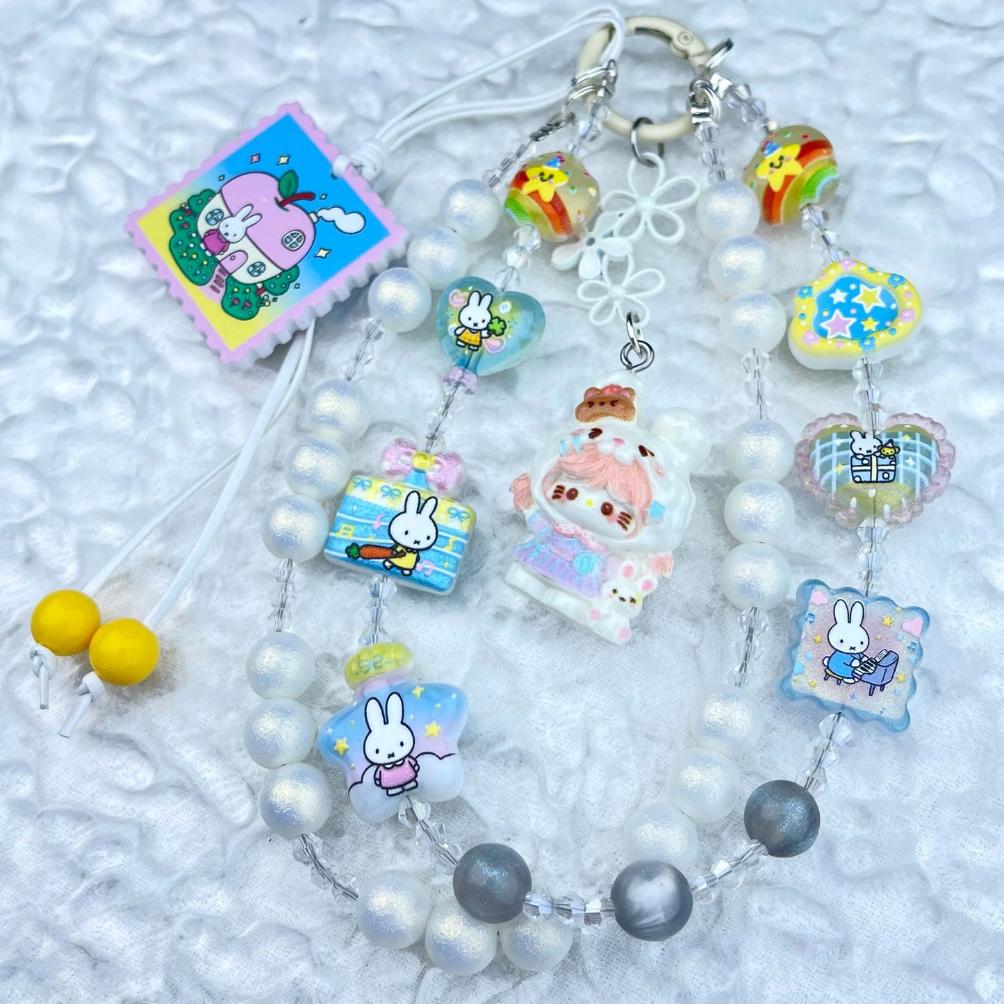 [New Batch] Kawaii Double Chains Cutie Plus Acrylic Pad Phone Chains