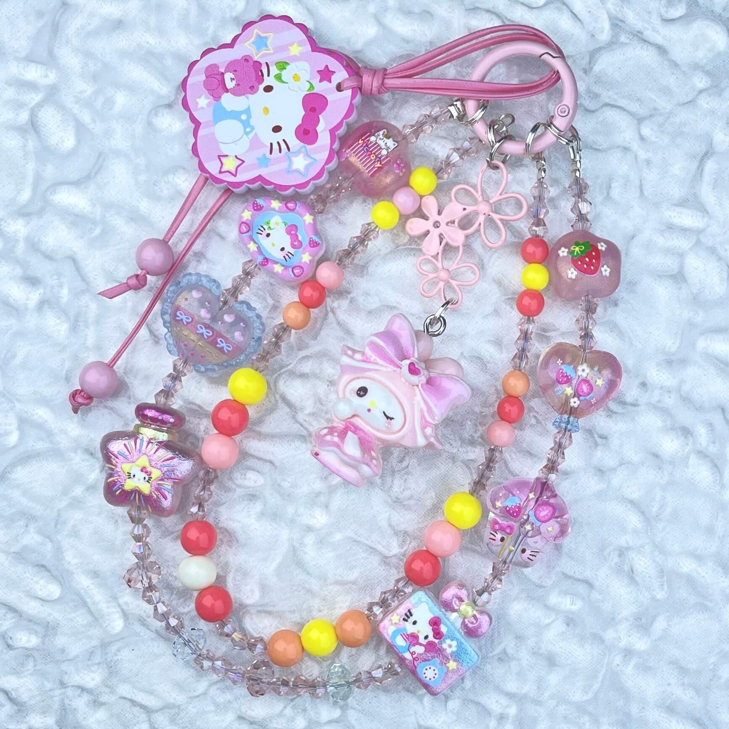 [New Batch] Kawaii Double Chains Cutie Plus Acrylic Pad Phone Chains