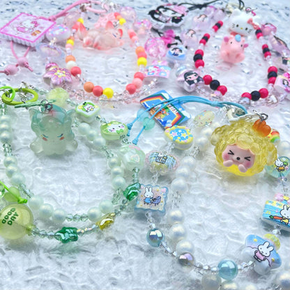 [New Batch] Kawaii Double Chains Cutie Plus Acrylic Pad Phone Chains