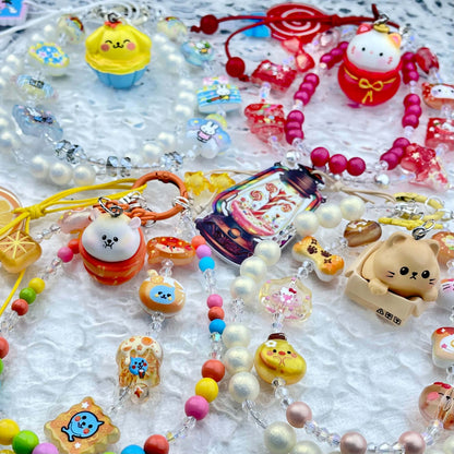 [New Batch] Kawaii Double Chains Cutie Plus Acrylic Pad Phone Chains