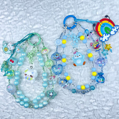 [New Batch] Kawaii Double Chains Cutie Plus Acrylic Pad Phone Chains