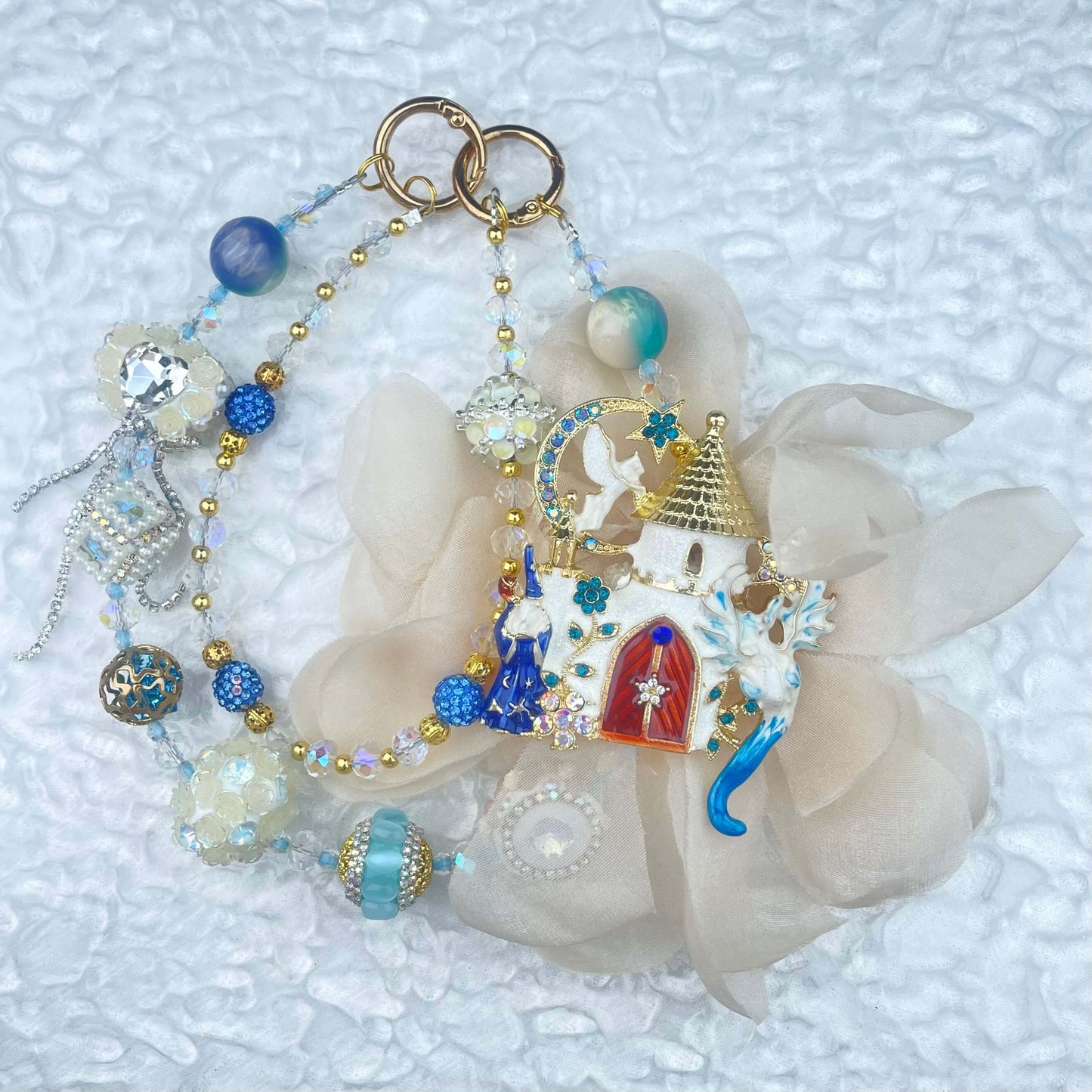 [Limited Edition] Premium Handmade Glittering and Rhinestone Crystal Glass Phone Chain/Handbag Chain-FRUIT PLAY!-THIS WEEKEND ONLY