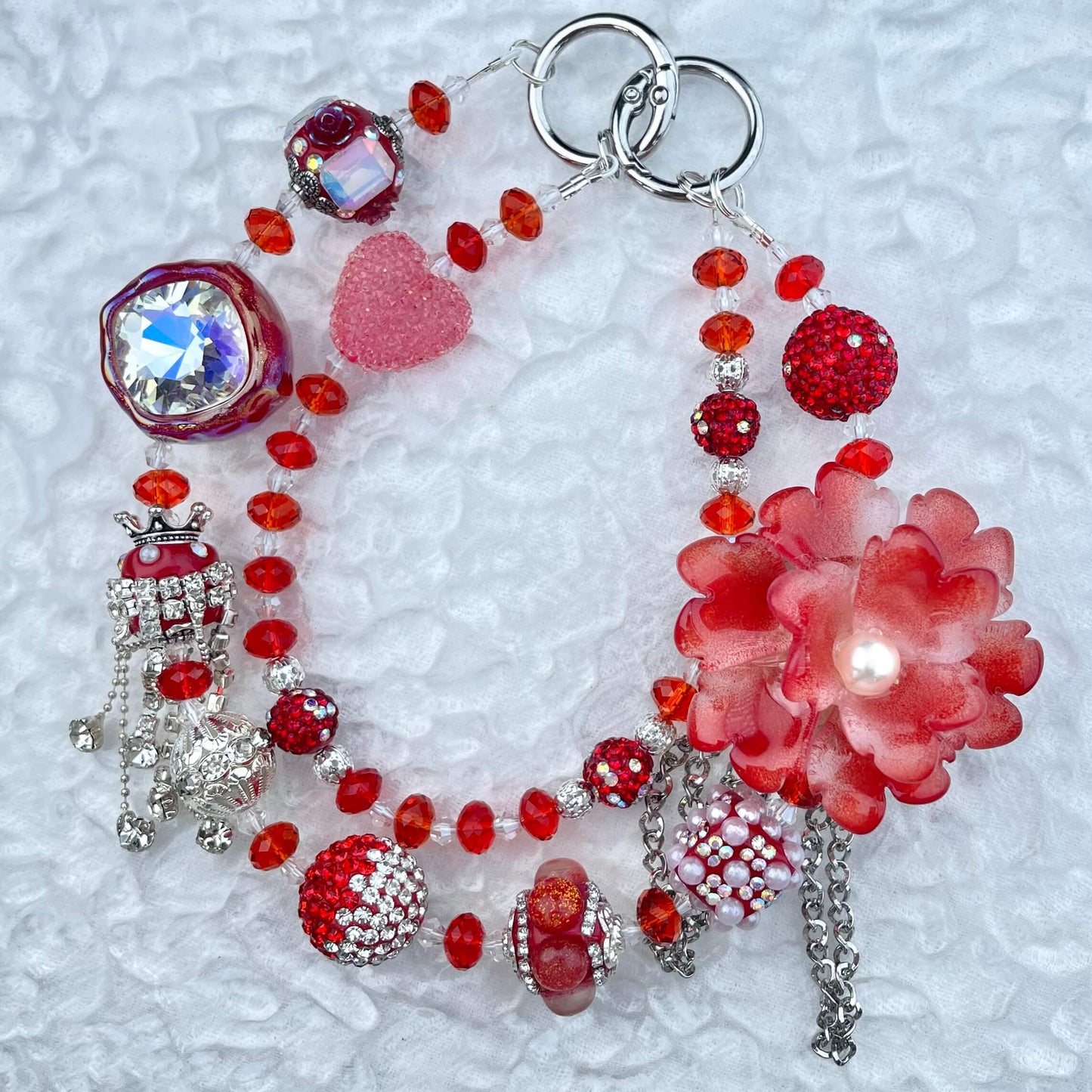 [Limited Edition] Premium Handmade Glittering and Rhinestone Crystal Glass Phone Chain/Handbag Chain-FRUIT PLAY!-THIS WEEKEND ONLY