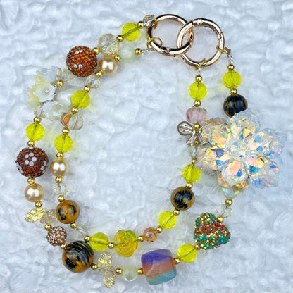 [Limited Edition] Premium Handmade Glittering and Rhinestone Crystal Glass Phone Chain/Handbag Chain-FRUIT PLAY!-THIS WEEKEND ONLY