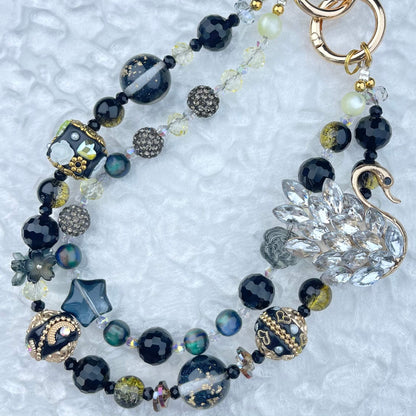 [Limited Edition] Premium Handmade Glittering and Rhinestone Crystal Glass Phone Chain/Handbag Chain-FRUIT PLAY!-THIS WEEKEND ONLY
