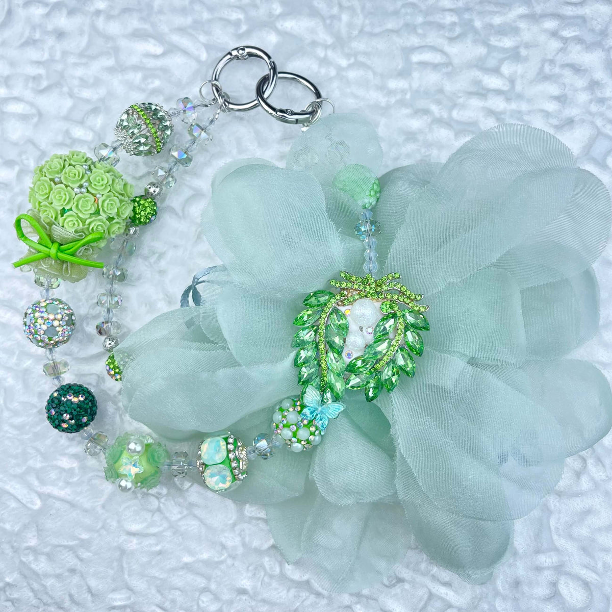[Limited Edition] Premium Handmade Glittering and Rhinestone Crystal Glass Phone Chain/Handbag Chain-FRUIT PLAY!-THIS WEEKEND ONLY