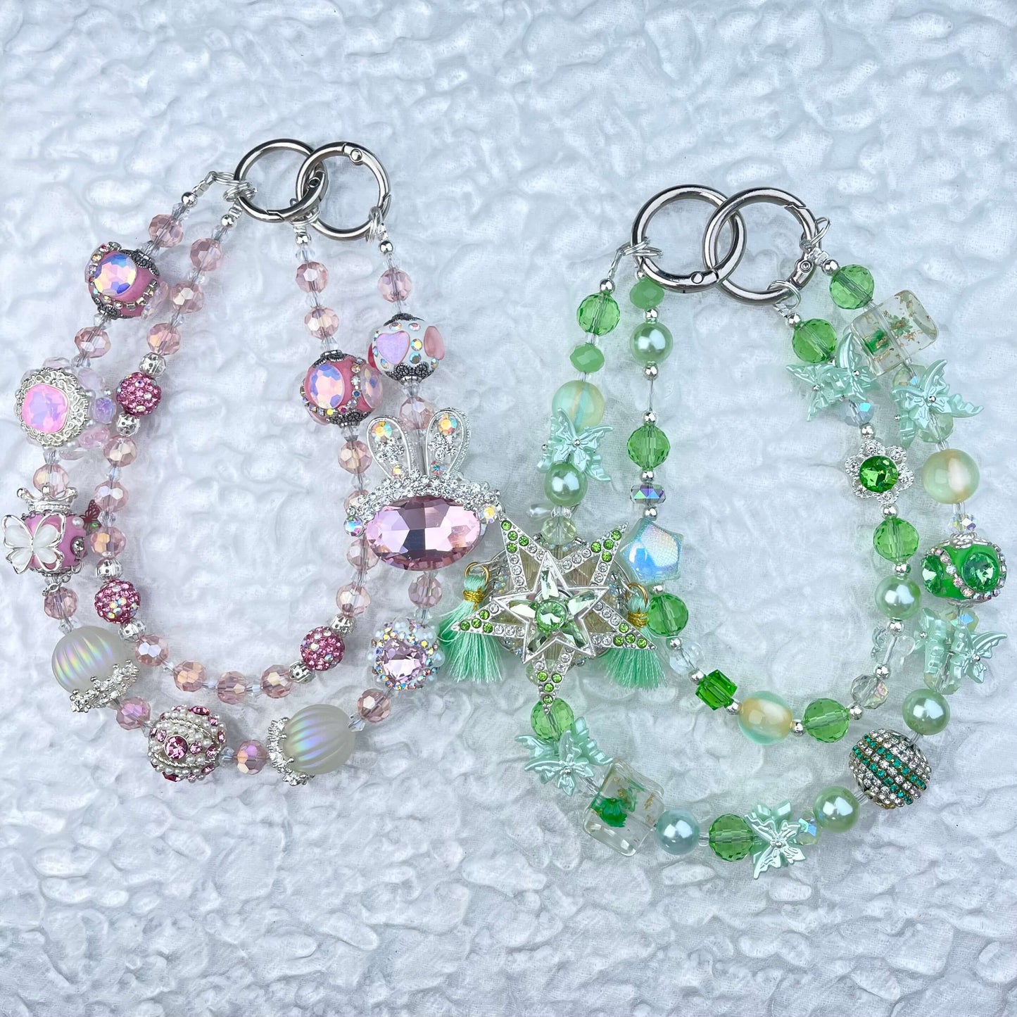 [Limited Edition] Premium Handmade Glittering and Rhinestone Crystal Glass Phone Chain/Handbag Chain-FRUIT PLAY!-THIS WEEKEND ONLY