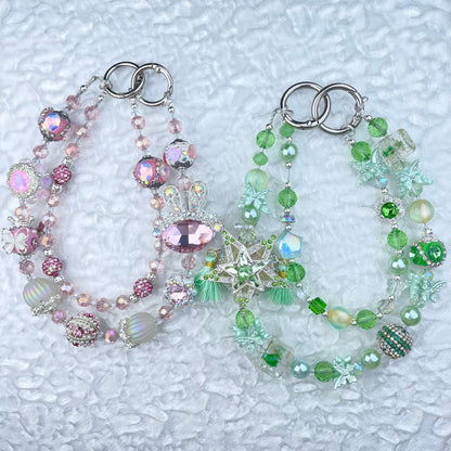 [Limited Edition] Premium Handmade Glittering and Rhinestone Crystal Glass Phone Chain/Handbag Chain-FRUIT PLAY!-THIS WEEKEND ONLY