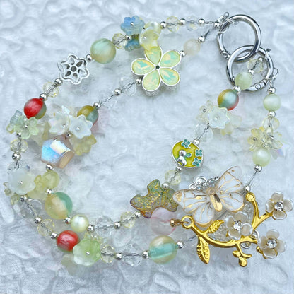[Limited Edition] Premium Handmade Glittering and Rhinestone Crystal Glass Phone Chain/Handbag Chain-FRUIT PLAY!-THIS WEEKEND ONLY