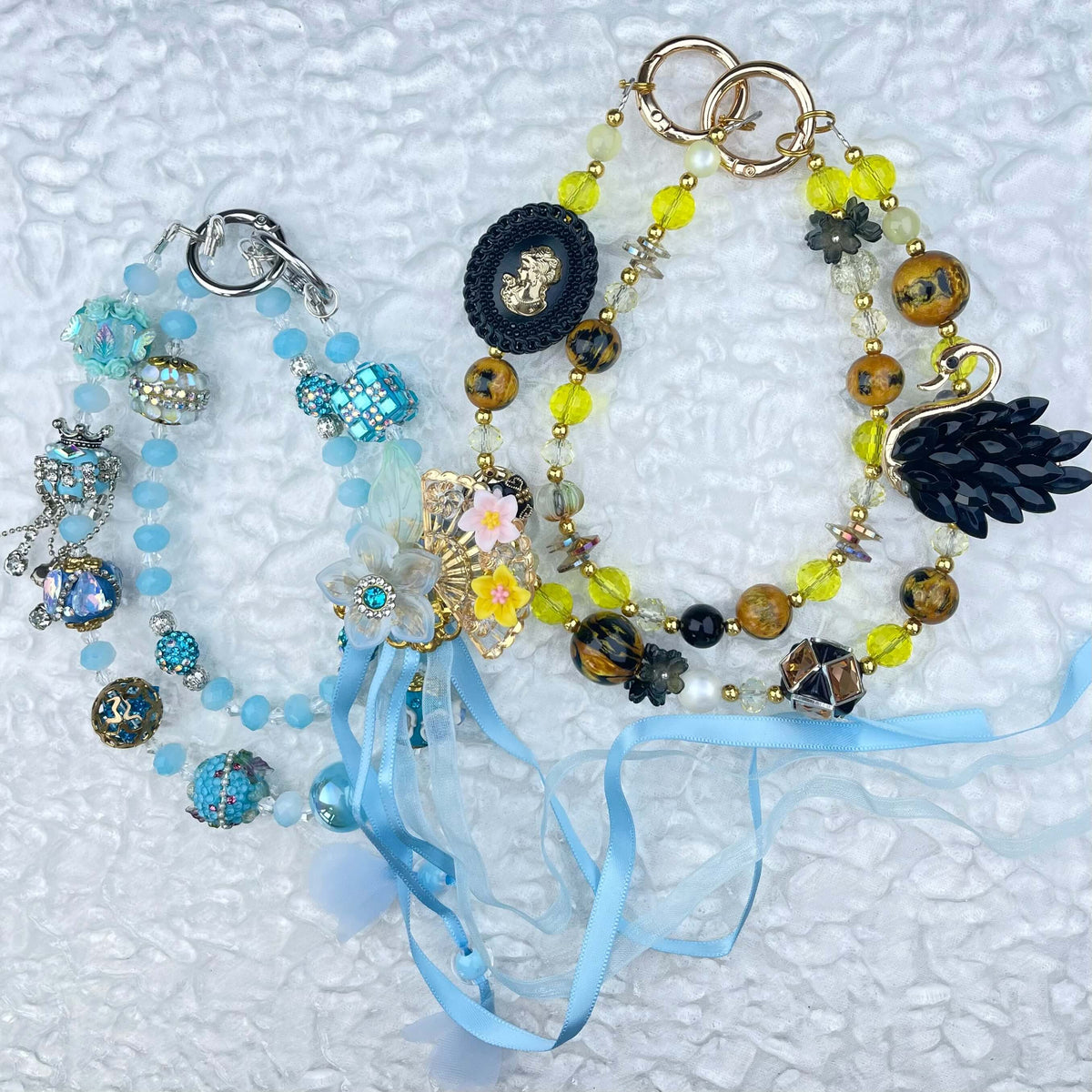 [Limited Edition] Premium Handmade Glittering and Rhinestone Crystal Glass Phone Chain/Handbag Chain-FRUIT PLAY!-THIS WEEKEND ONLY
