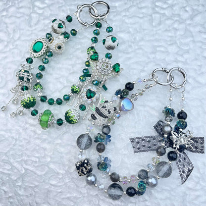 [Limited Edition] Premium Handmade Glittering and Rhinestone Crystal Glass Phone Chain/Handbag Chain-FRUIT PLAY!-THIS WEEKEND ONLY