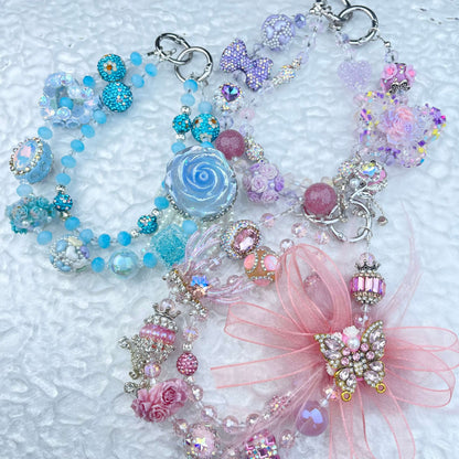 [Limited Edition] Premium Handmade Glittering and Rhinestone Crystal Glass Phone Chain/Handbag Chain-FRUIT PLAY!-THIS WEEKEND ONLY