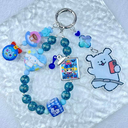 [Holiday Celebration] Premium Handmade Kawaii Decor Glass Beads Phone Decor Keychain-Special Launch Price!