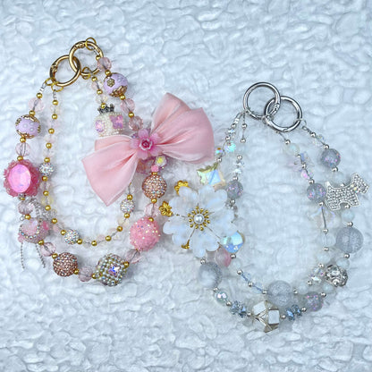 [Limited Edition] Premium Handmade Glittering and Rhinestone Crystal Glass Phone Chain/Handbag Chain-FRUIT PLAY!-THIS WEEKEND ONLY