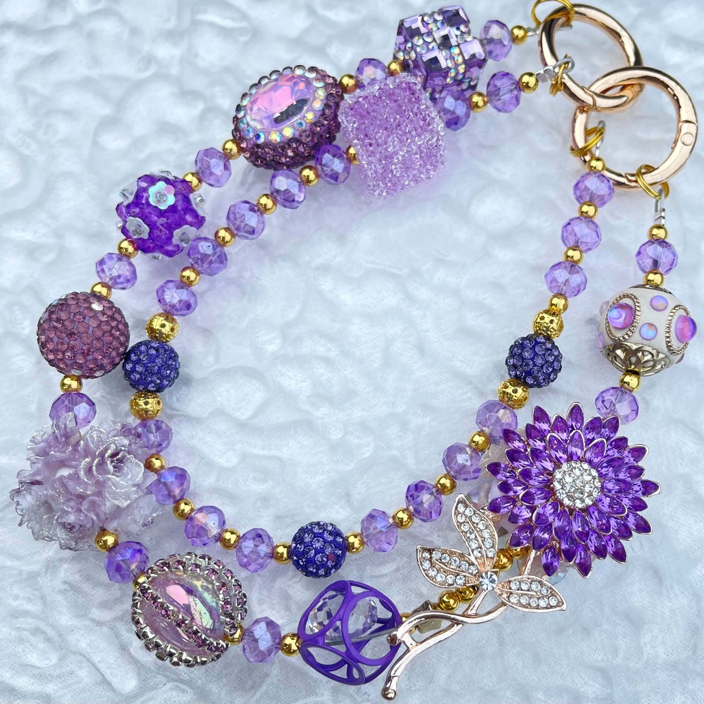 [Limited Edition] Premium Handmade Glittering and Rhinestone Crystal Glass Phone Chain/Handbag Chain-FRUIT PLAY!-THIS WEEKEND ONLY