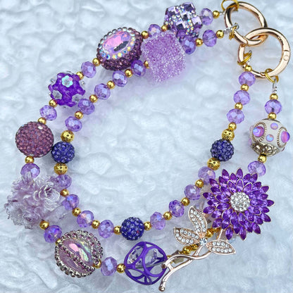 [Limited Edition] Premium Handmade Glittering and Rhinestone Crystal Glass Phone Chain/Handbag Chain-FRUIT PLAY!-THIS WEEKEND ONLY