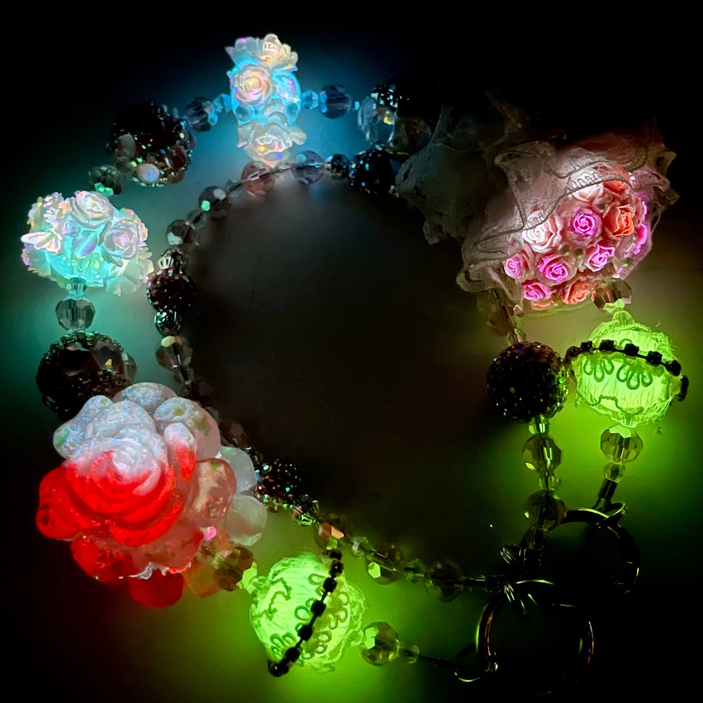 [Limited Edition] Premium Handmade Glittering and Rhinestone Crystal Glass Phone Chain/Handbag Chain-FRUIT PLAY!-THIS WEEKEND ONLY