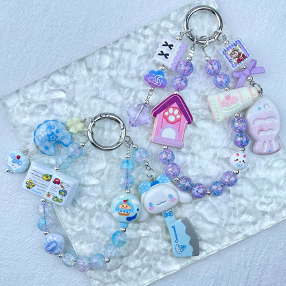 [Holiday Celebration] Premium Handmade Kawaii Decor Glass Beads Phone Decor Keychain-Special Launch Price!
