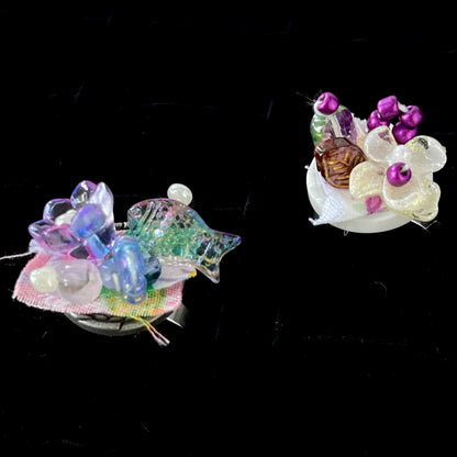 [Holiday Celebration] Handmade Antique Boho Style Beads and Button Rings-Special Launch Price!