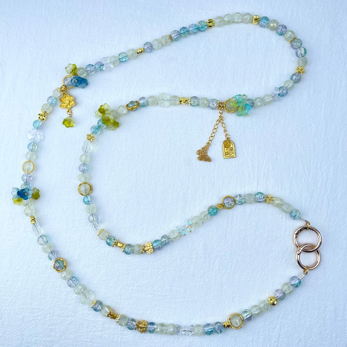[New Arrival] Premium Handmade Glass Beads Elegant and Beautiful Crossbody Chain-SPECIAL LAUNCH PRICE!