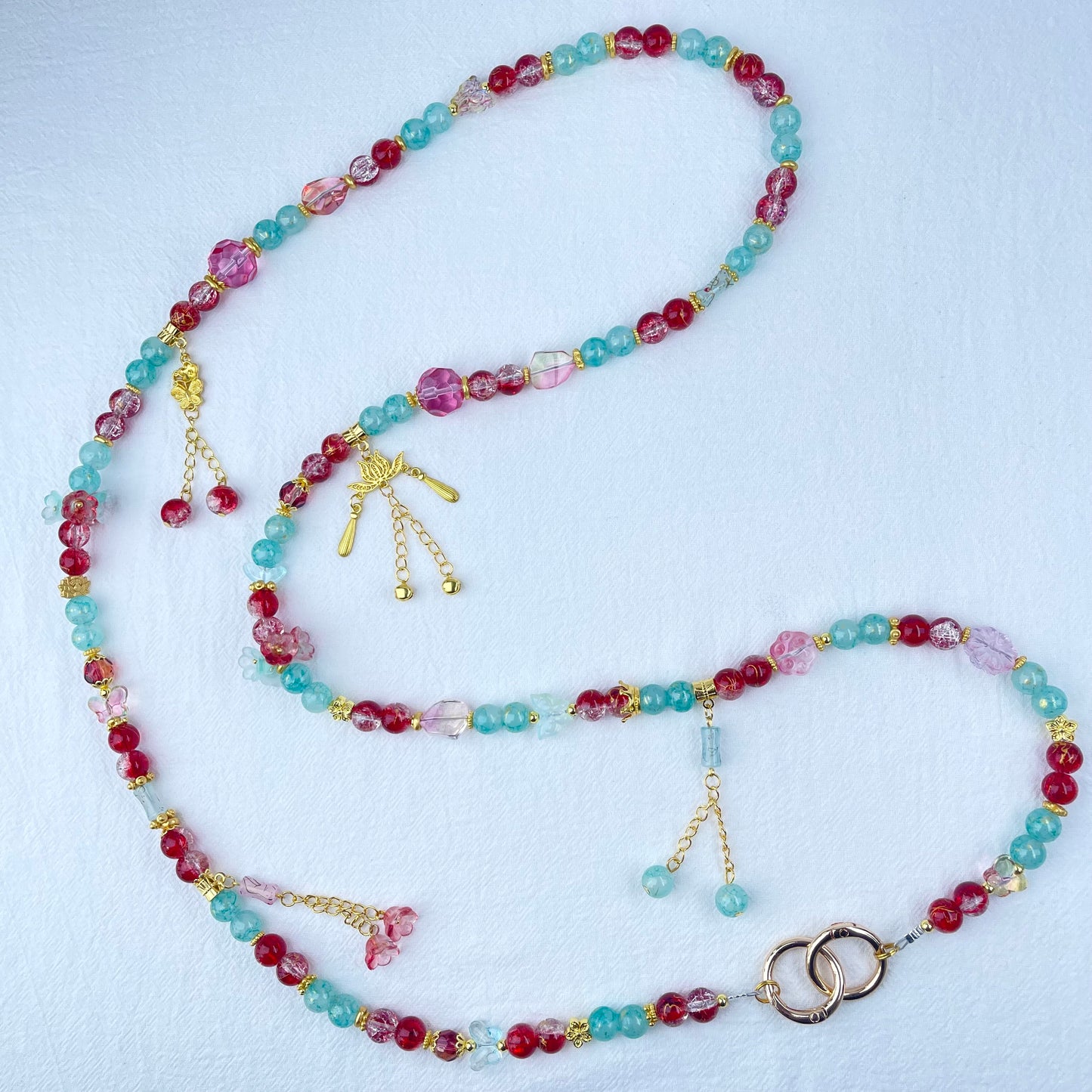 [New Arrival] Premium Handmade Glass Beads Elegant and Beautiful Crossbody Chain-SPECIAL LAUNCH PRICE!