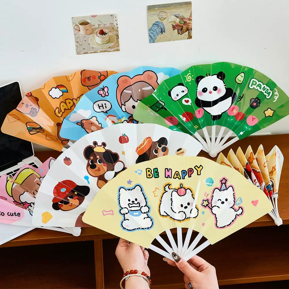 [New Arrival] Summer Theme Cute Kawaii Foldable Easy-To-Carry Fans