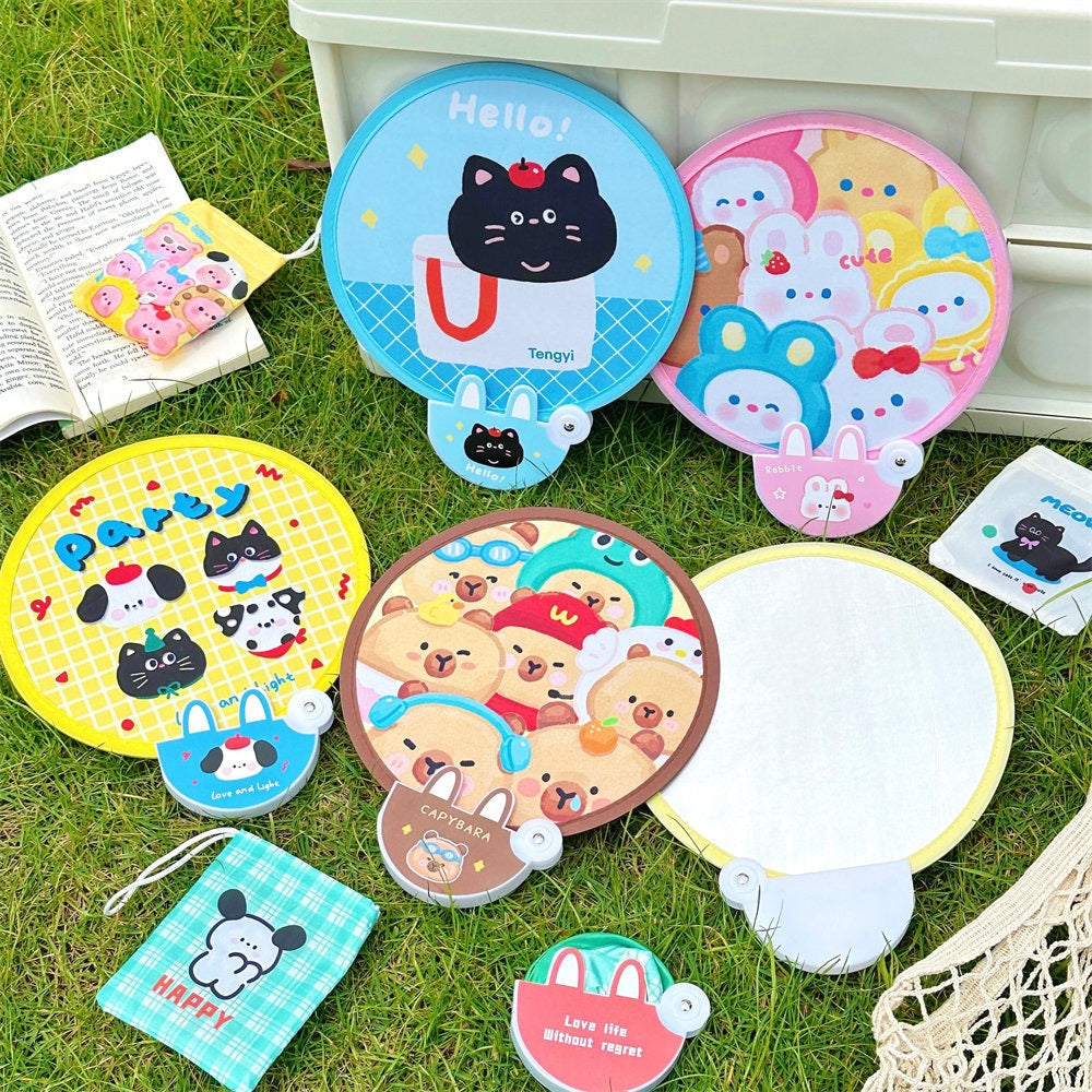 [New Arrival] Summer Theme Cute Kawaii Foldable Easy-To-Carry Fans