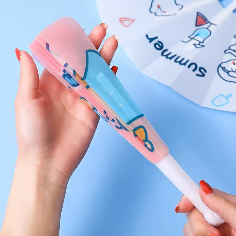 [New Arrival] Summer Theme Cute Kawaii Foldable Easy-To-Carry Fans