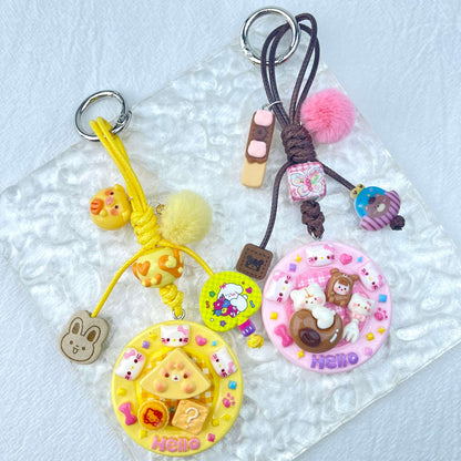 [Holiday Celebration] Hand-Braided Kawaii and Foodie Cuties Keychain Phone Decor-SPECIAL LAUNCH PRICE!