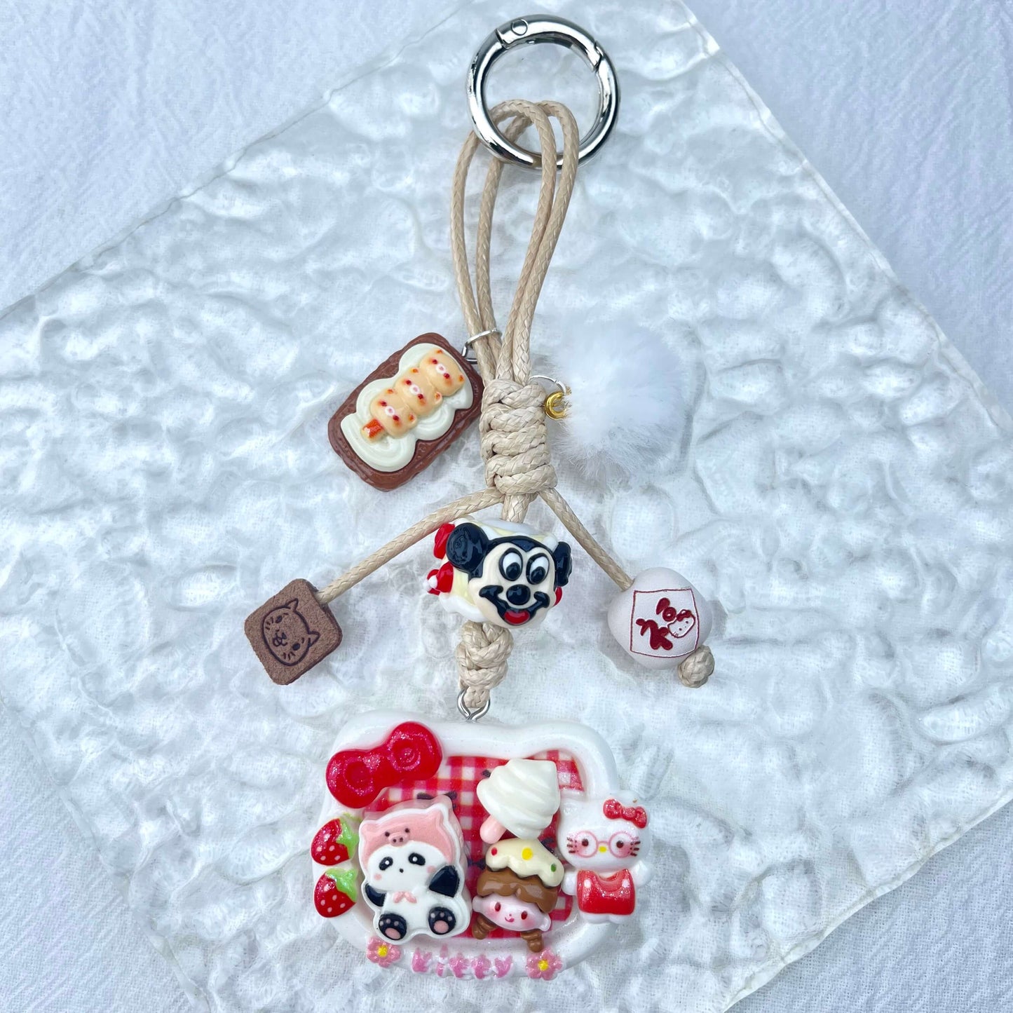 [Holiday Celebration] Hand-Braided Kawaii and Foodie Cuties Keychain Phone Decor-SPECIAL LAUNCH PRICE!