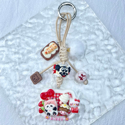 [Holiday Celebration] Hand-Braided Kawaii and Foodie Cuties Keychain Phone Decor-SPECIAL LAUNCH PRICE!