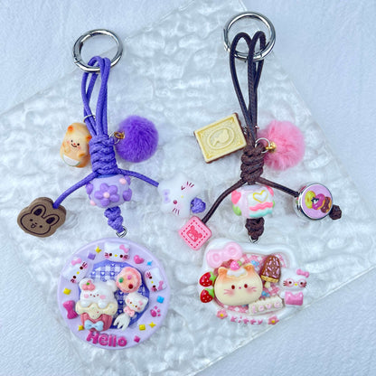 [Holiday Celebration] Hand-Braided Kawaii and Foodie Cuties Keychain Phone Decor-SPECIAL LAUNCH PRICE!