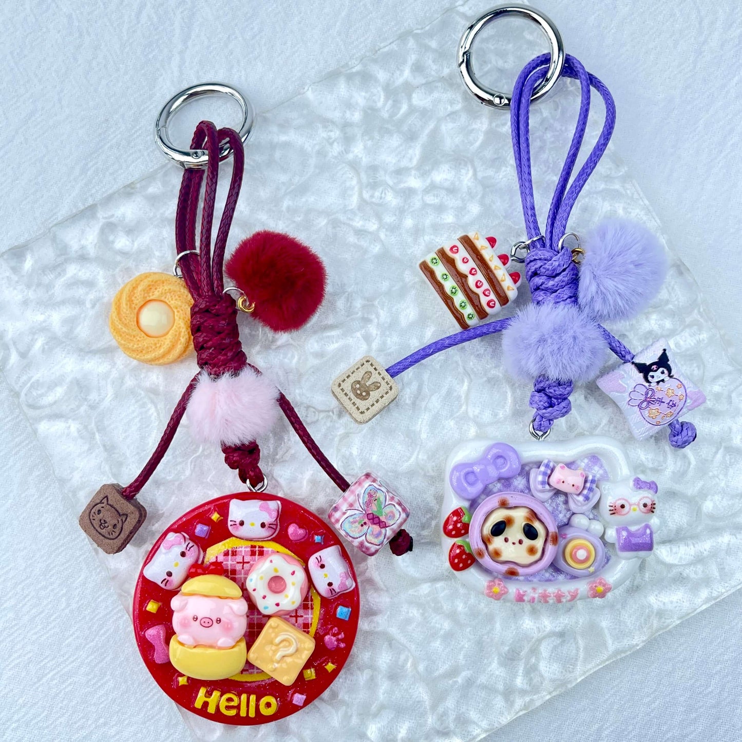 [Holiday Celebration] Hand-Braided Kawaii and Foodie Cuties Keychain Phone Decor-SPECIAL LAUNCH PRICE!
