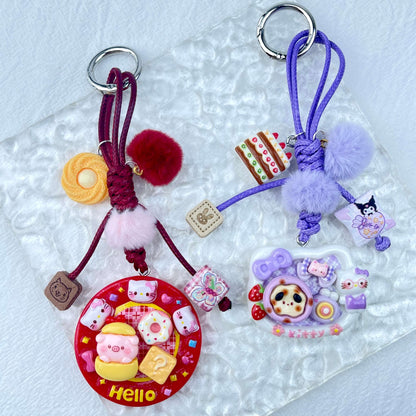 [Holiday Celebration] Hand-Braided Kawaii and Foodie Cuties Keychain Phone Decor-SPECIAL LAUNCH PRICE!