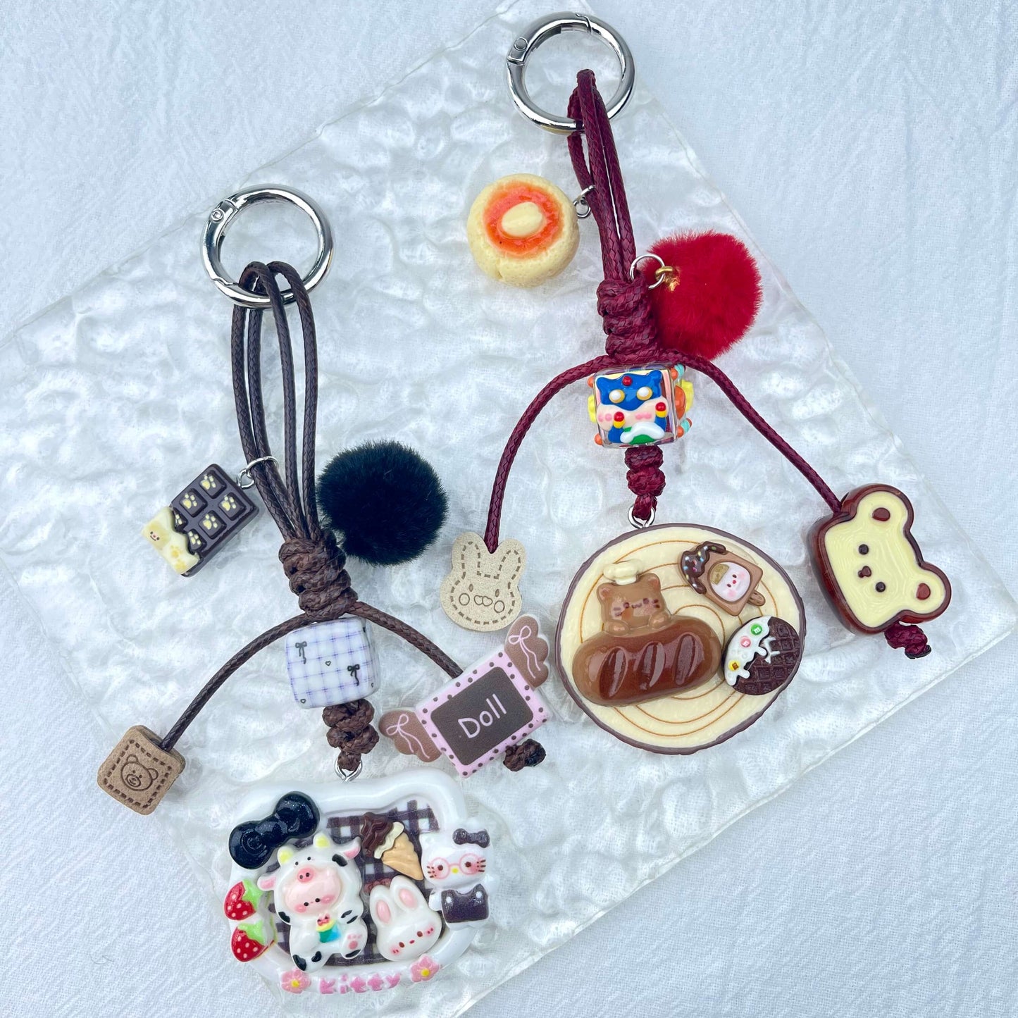 [Holiday Celebration] Hand-Braided Kawaii and Foodie Cuties Keychain Phone Decor-SPECIAL LAUNCH PRICE!