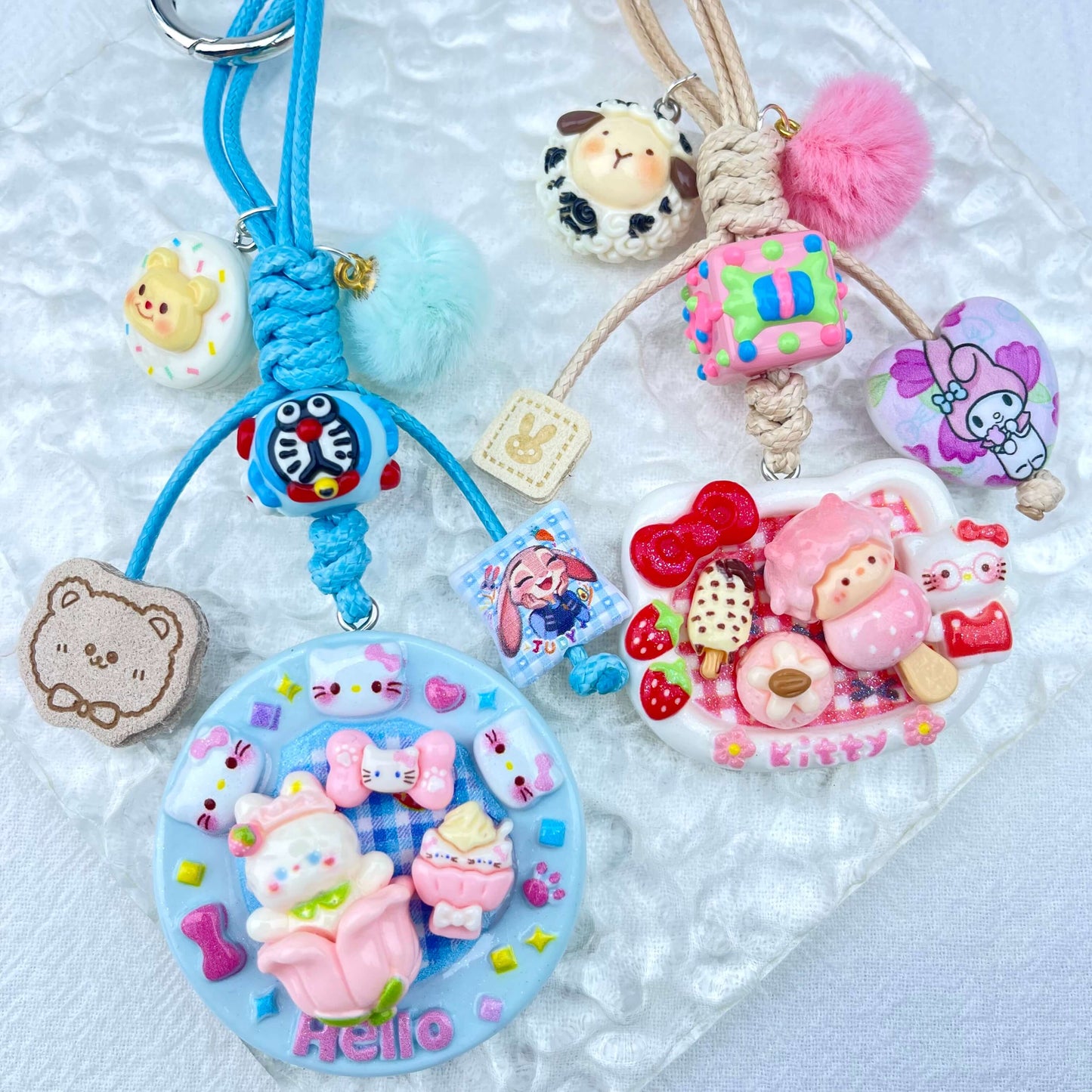 [Holiday Celebration] Hand-Braided Kawaii and Foodie Cuties Keychain Phone Decor-SPECIAL LAUNCH PRICE!