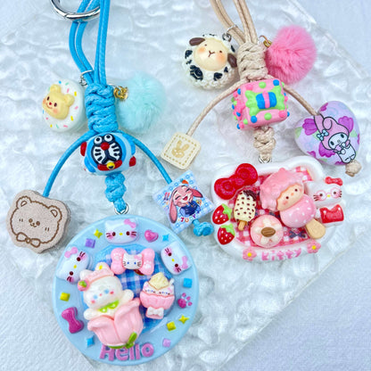 [Holiday Celebration] Hand-Braided Kawaii and Foodie Cuties Keychain Phone Decor-SPECIAL LAUNCH PRICE!