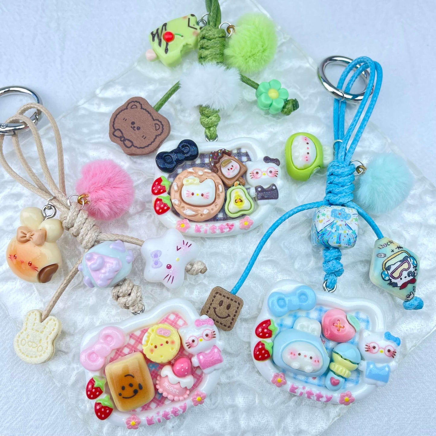 [Holiday Celebration] Hand-Braided Kawaii and Foodie Cuties Keychain Phone Decor-SPECIAL LAUNCH PRICE!