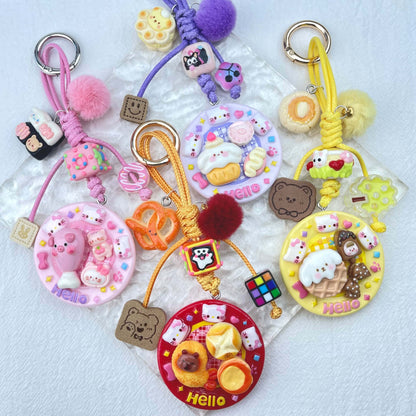 [Holiday Celebration] Hand-Braided Kawaii and Foodie Cuties Keychain Phone Decor-SPECIAL LAUNCH PRICE!