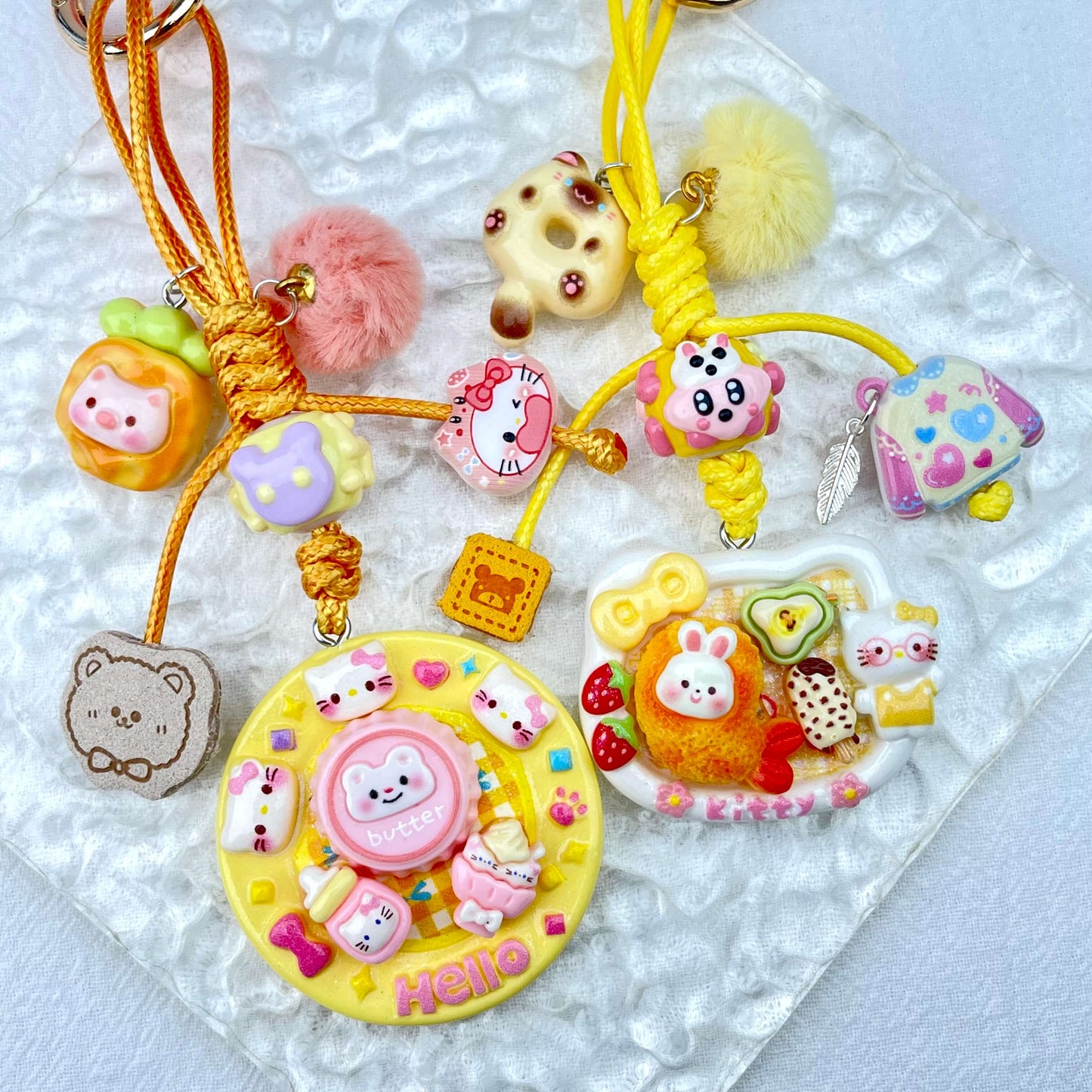 [Holiday Celebration] Hand-Braided Kawaii and Foodie Cuties Keychain Phone Decor-SPECIAL LAUNCH PRICE!