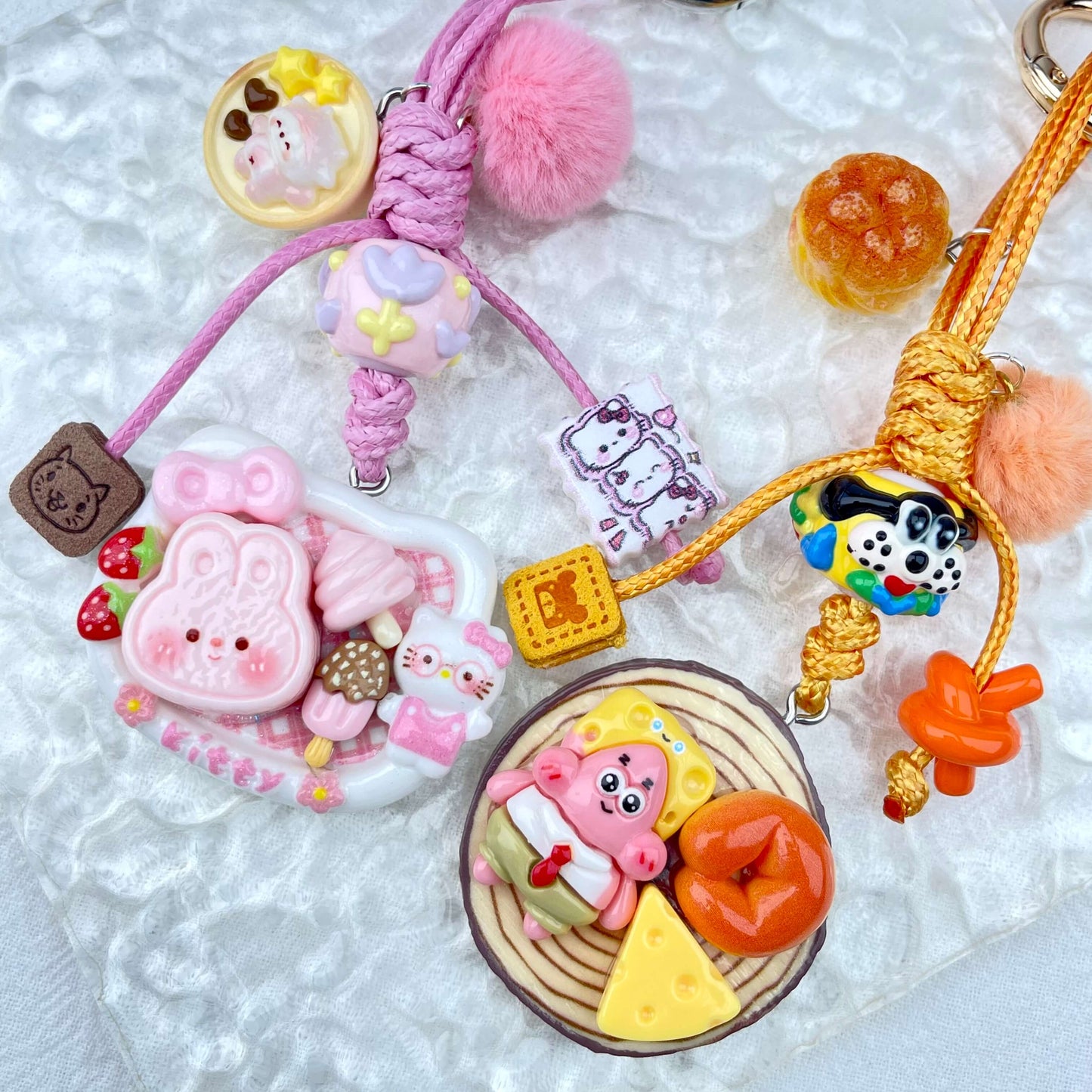 [Holiday Celebration] Hand-Braided Kawaii and Foodie Cuties Keychain Phone Decor-SPECIAL LAUNCH PRICE!
