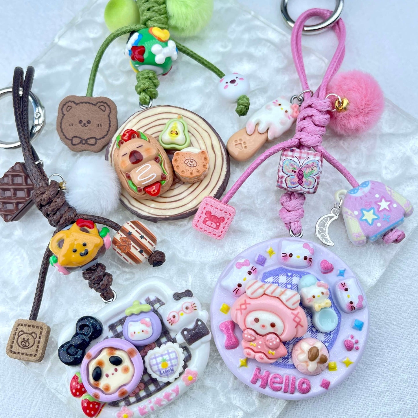[Holiday Celebration] Hand-Braided Kawaii and Foodie Cuties Keychain Phone Decor-SPECIAL LAUNCH PRICE!