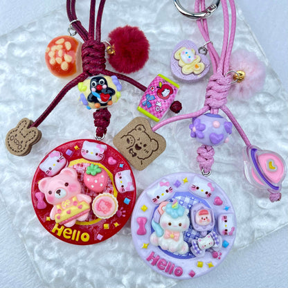[Holiday Celebration] Hand-Braided Kawaii and Foodie Cuties Keychain Phone Decor-SPECIAL LAUNCH PRICE!