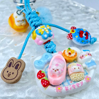 [Holiday Celebration] Hand-Braided Kawaii and Foodie Cuties Keychain Phone Decor-SPECIAL LAUNCH PRICE!