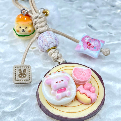 [Holiday Celebration] Hand-Braided Kawaii and Foodie Cuties Keychain Phone Decor-SPECIAL LAUNCH PRICE!