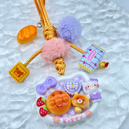 [Holiday Celebration] Hand-Braided Kawaii and Foodie Cuties Keychain Phone Decor-SPECIAL LAUNCH PRICE!