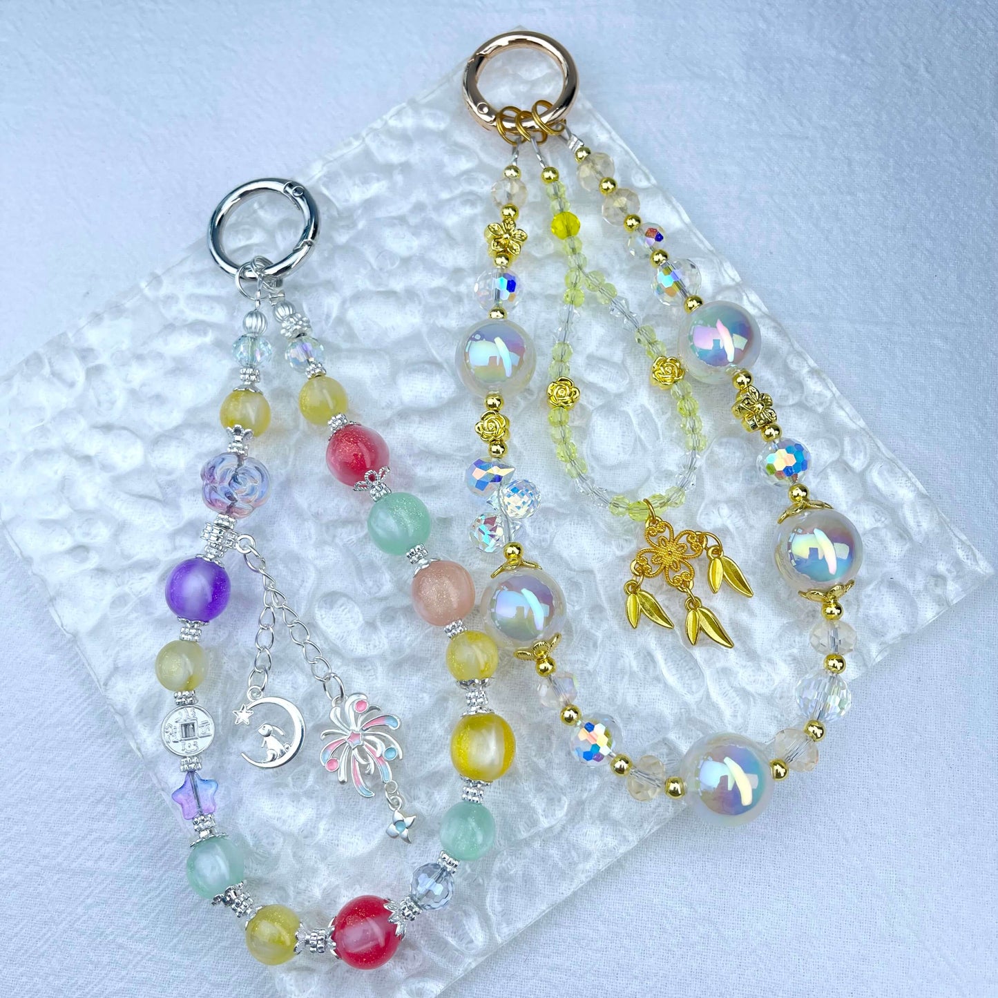[New Arrival] Special Effect Beads (Color Changing/Glow In The Dark) Glittering Phone Chains-Special Launch Price!