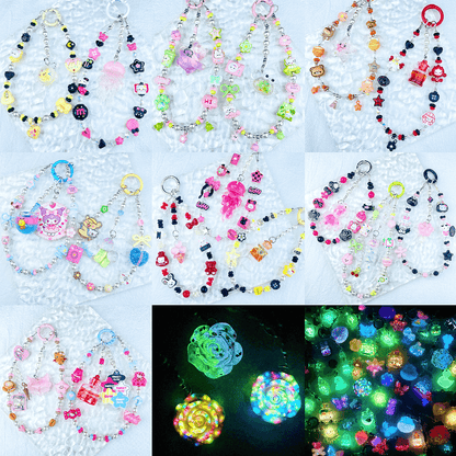 [New Arrival] Handmade Metal Decor and Glow In The Dark Decor Kawaii Phone Chains-Special Launch Price!