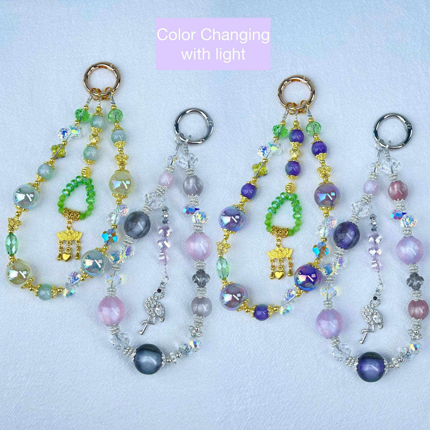 [New Arrival] Special Effect Beads (Color Changing/Glow In The Dark) Glittering Phone Chains-Special Launch Price!