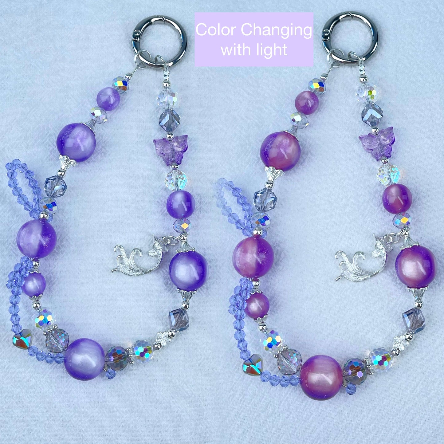 [New Arrival] Special Effect Beads (Color Changing/Glow In The Dark) Glittering Phone Chains-Special Launch Price!